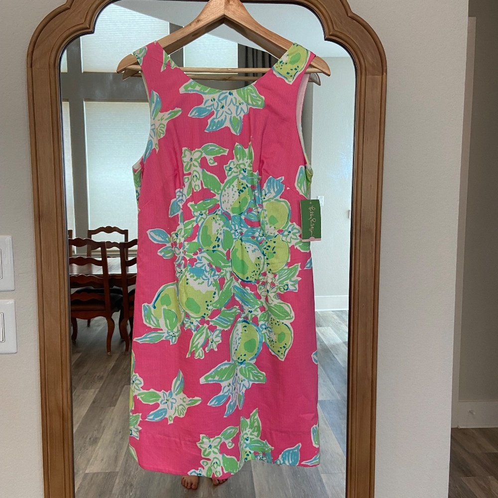 Lilly Pulitzer Delia Pink Lemonade Shift Dress - NWT (Size 10)